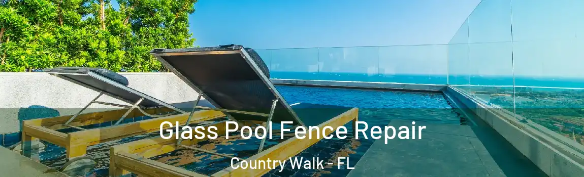 Glass Pool Fence Repair Country Walk - FL